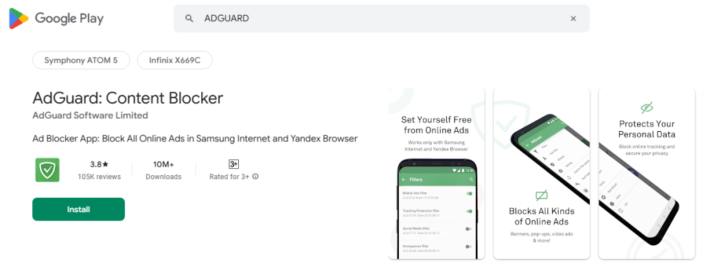 ADGUARD for android