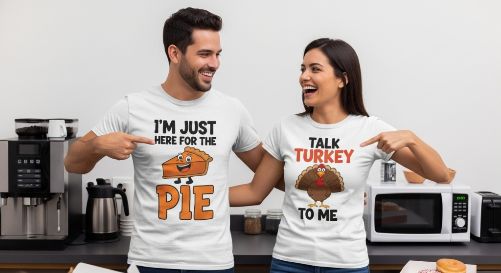 10 Hilariously Funny Thanksgiving Shirts for Work
