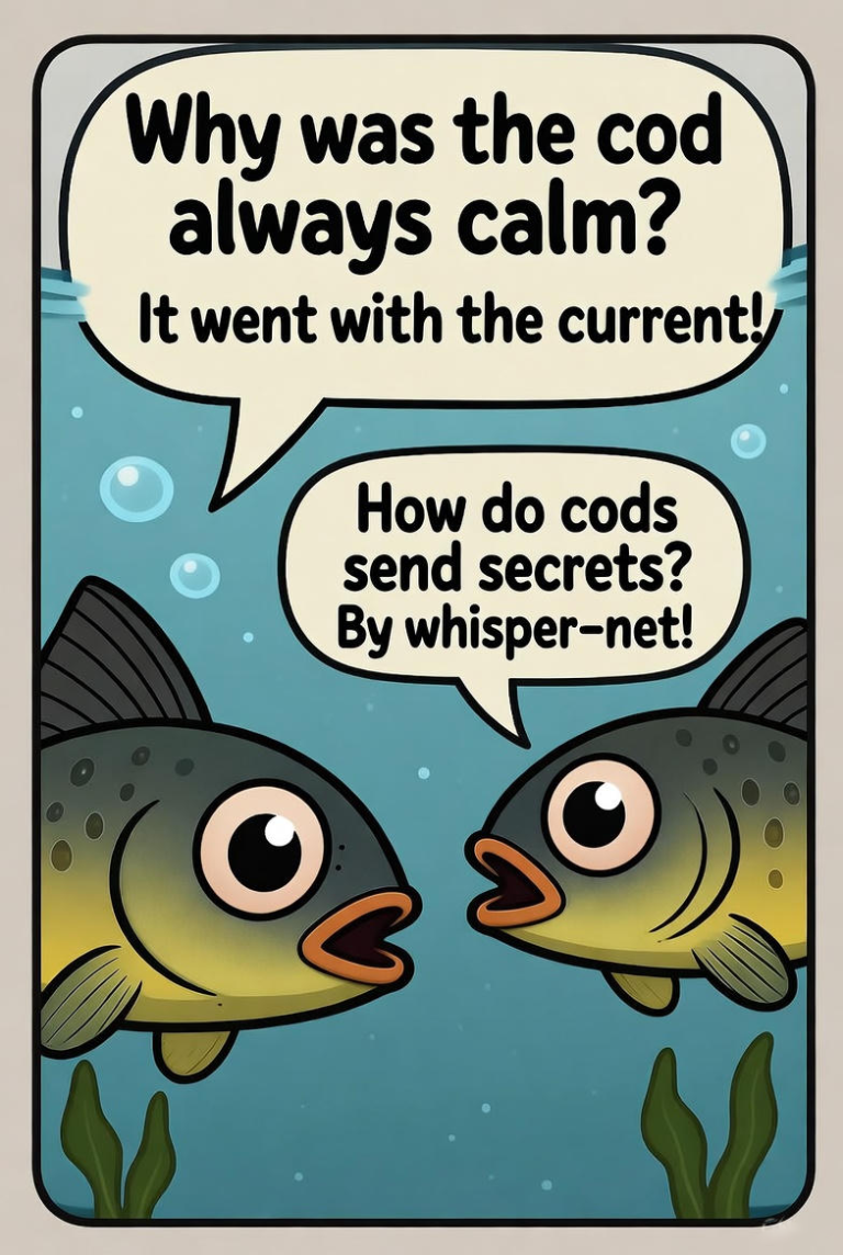 Commit Cod Fish 120+ Cod Fish Jokes, Puns And One Liners - Newpun