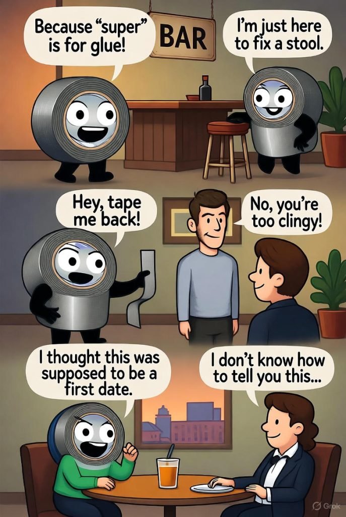 Duct Tape Jokes One Liners