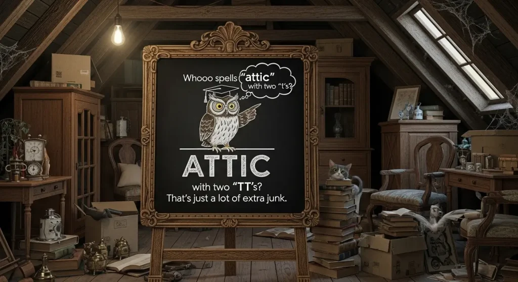 Funny ATTIC Spelling Jokes