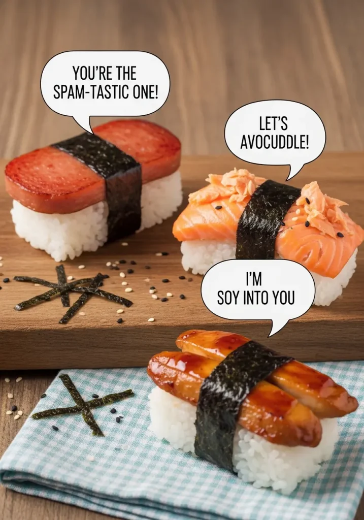 Musubi Puns Captions