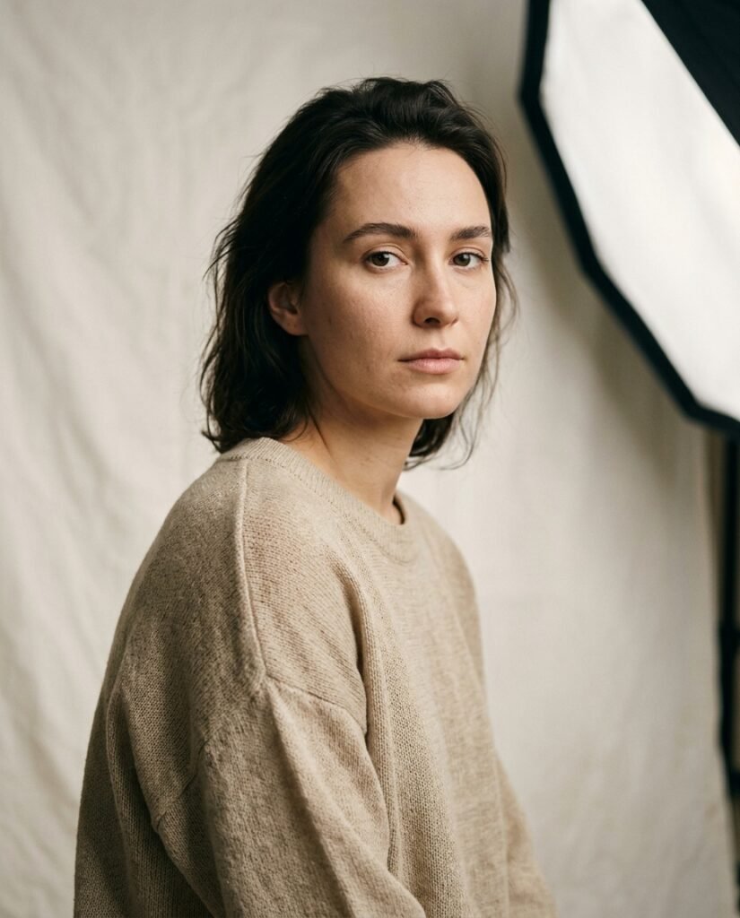 gemini prompt girls studio portrait example with natural soft lighting