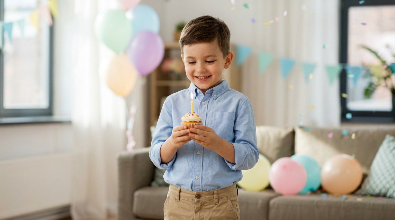 gemini ai birthday prompt boy for a festive portrait shot