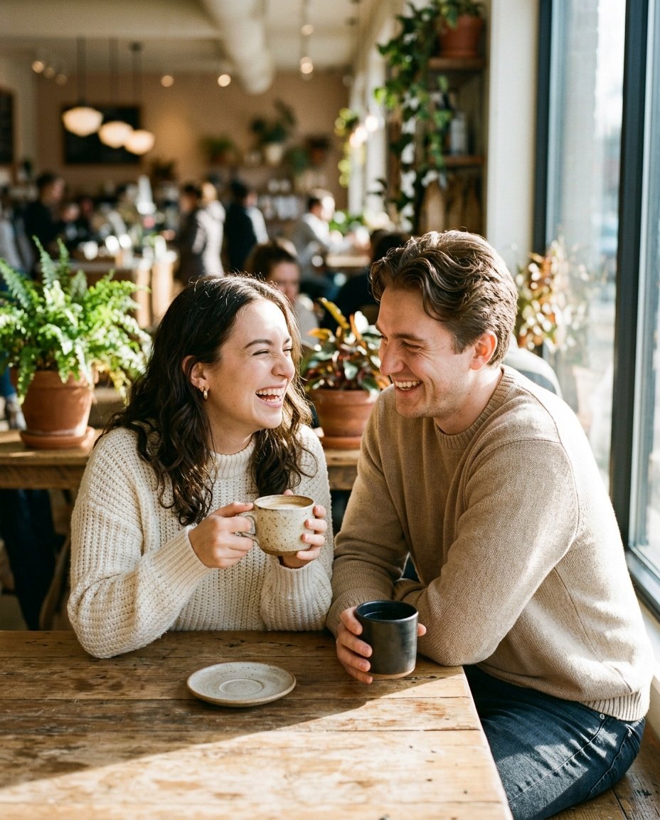 gemini ai photo prompt couple copy paste for coffee shop portrait