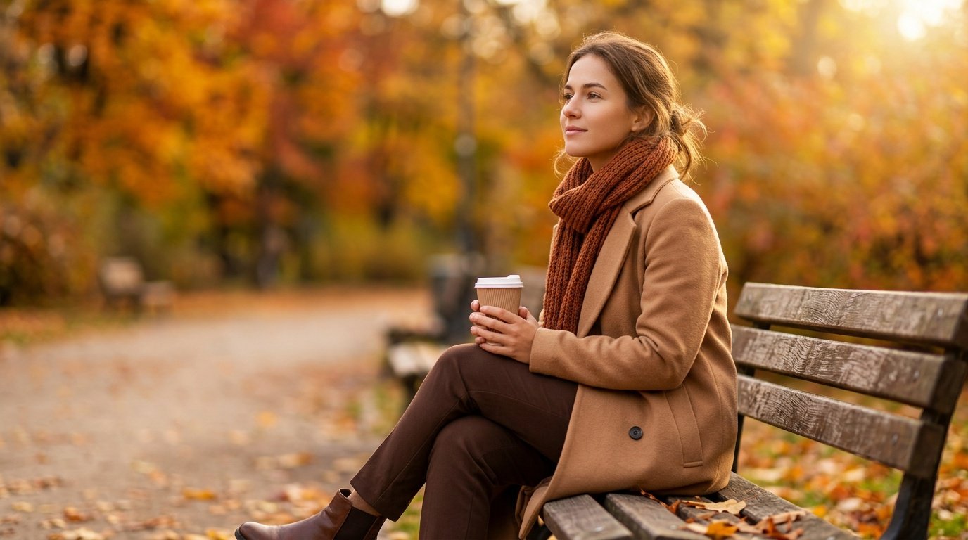 girls gemini prompt autumn park bench girls gemini prompt showing autumn park bench portrait