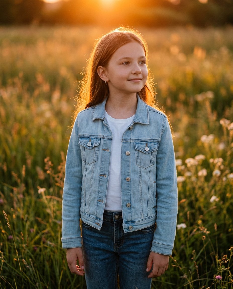 gemini prompts for girls style image in meadow