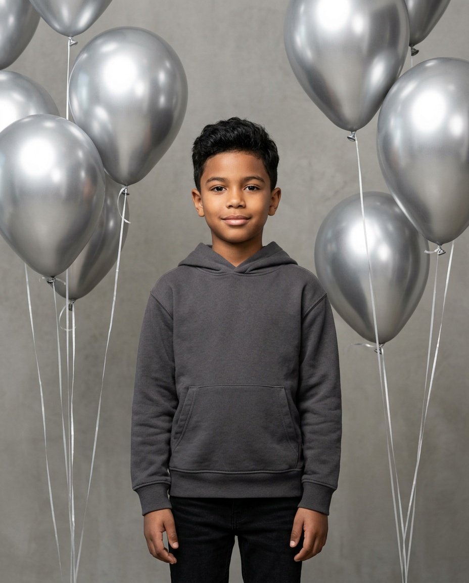stylish birthday portrait prompt for gemini ai boy in studio