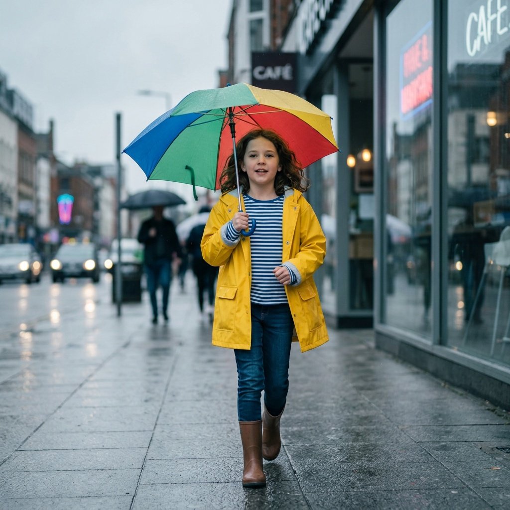 gemini small girls photo prompt showing urban street scene