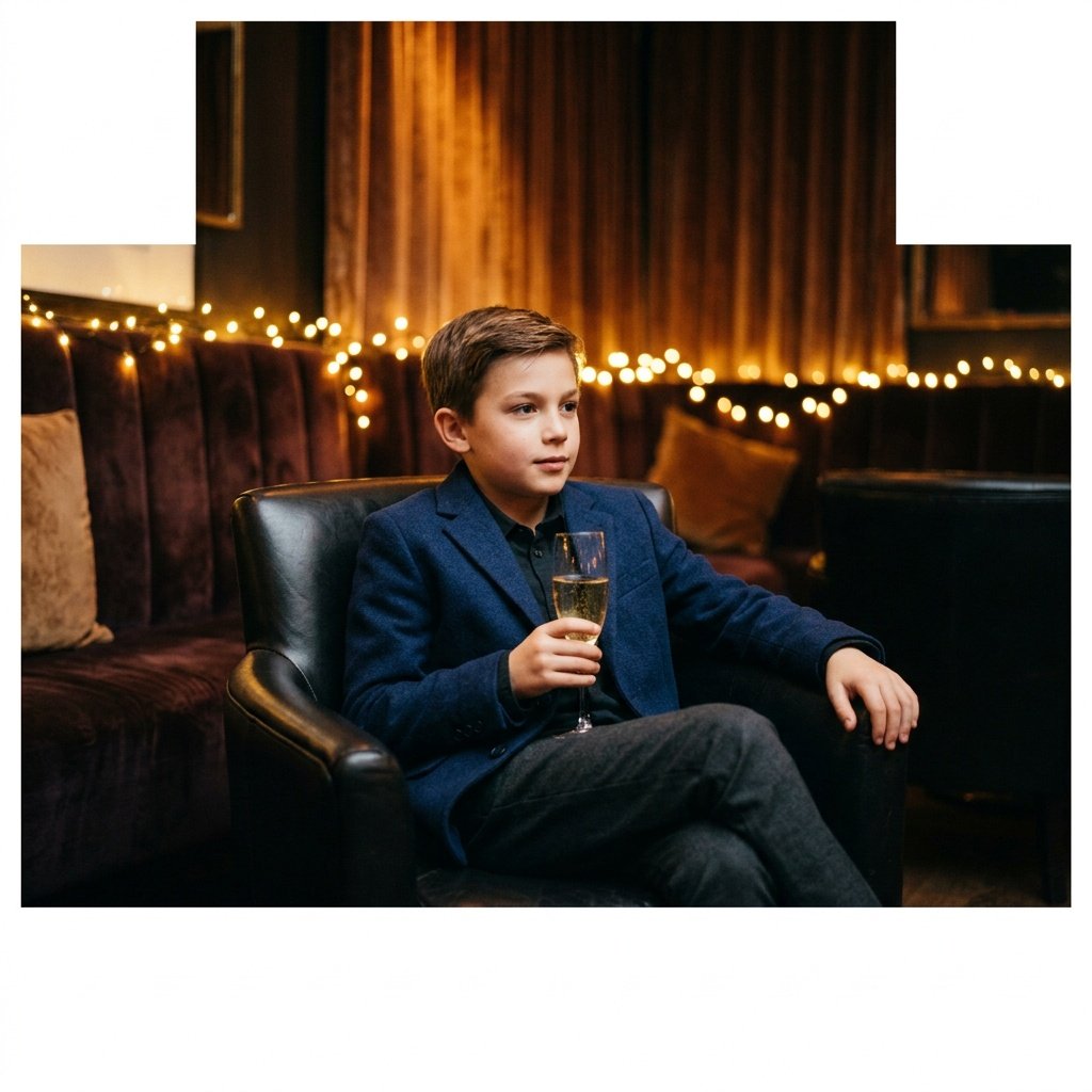 gemini boys photo prompt for a cozy birthday scene