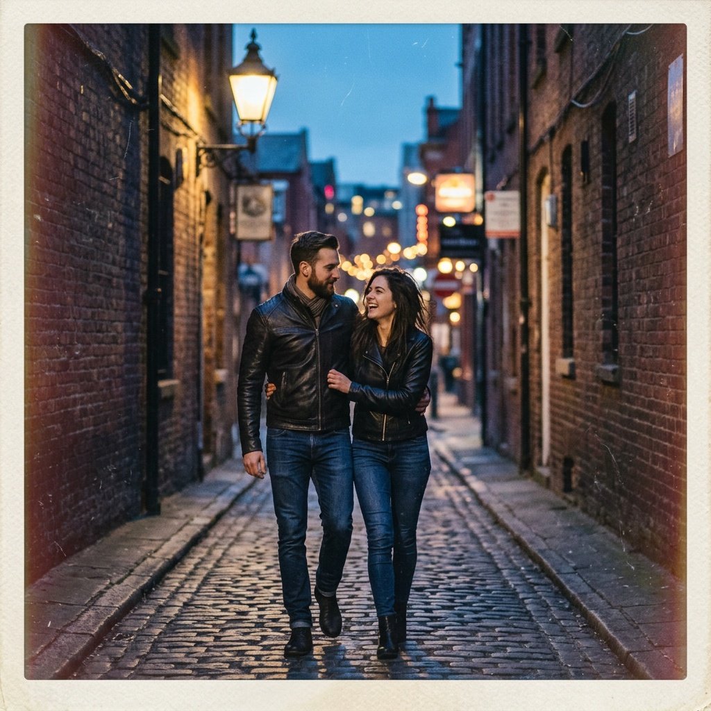 couple polaroid gemini prompt urban style