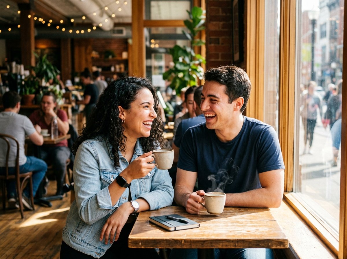 ai gemini couple photo prompt coffee shop aesthetic cute couple prompt for gemini ai in coffee shop