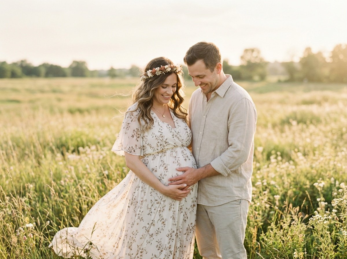couple maternity photoshoot prompts for gemini ai free