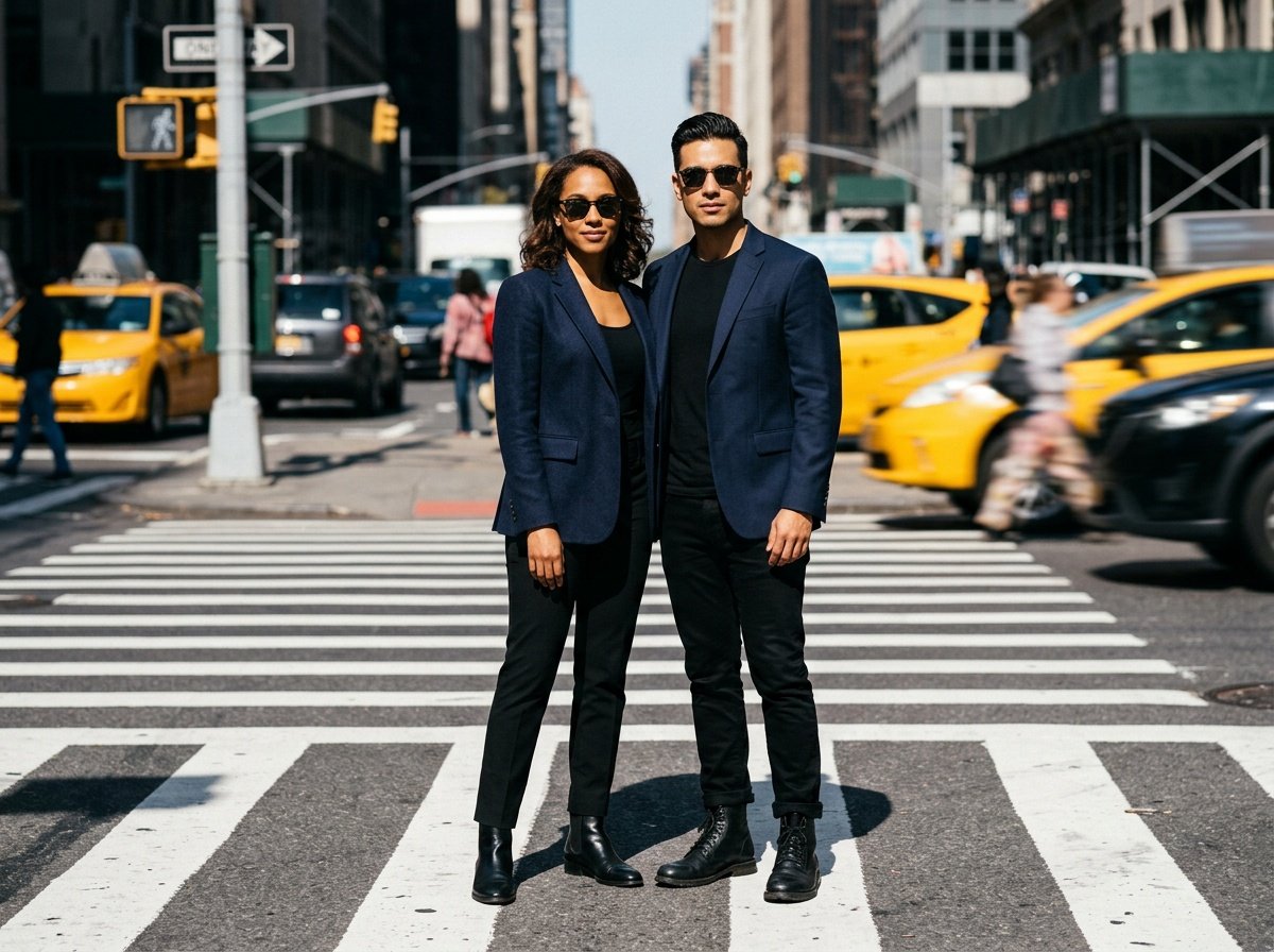 gemini ai couple photo prompt copy paste street style portrait
