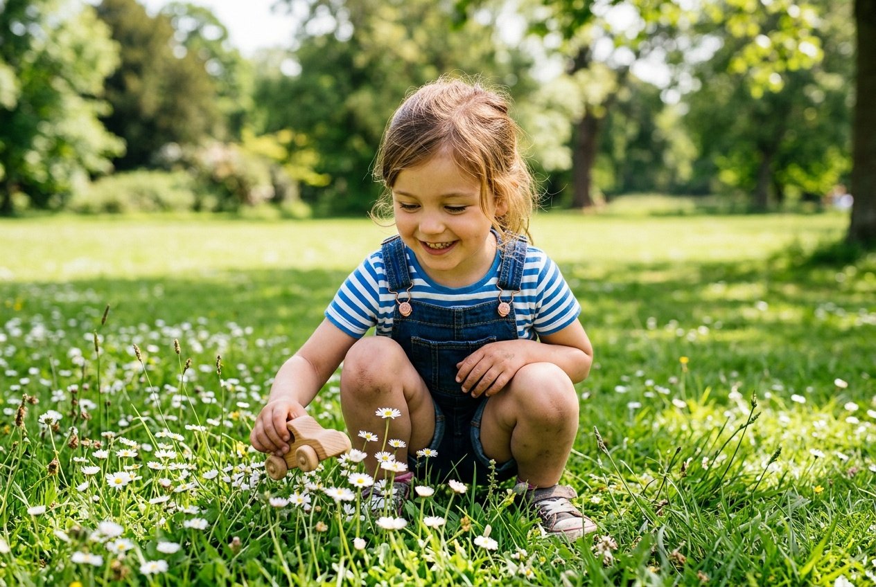gemini ai photo prompt copy paste for baby girl in a park