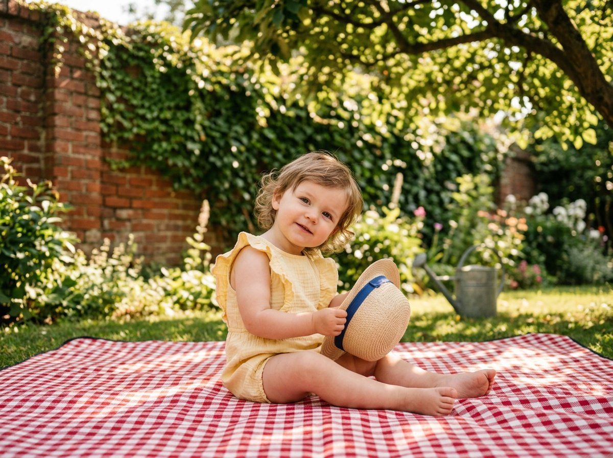 ai gemini prompt for girls for garden picnic photography