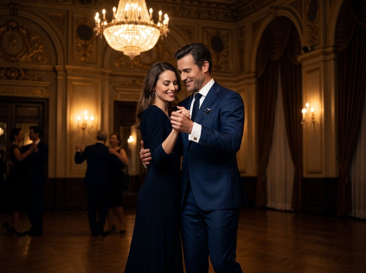gemini ai couple prompt copy paste elegant ballroom portrait