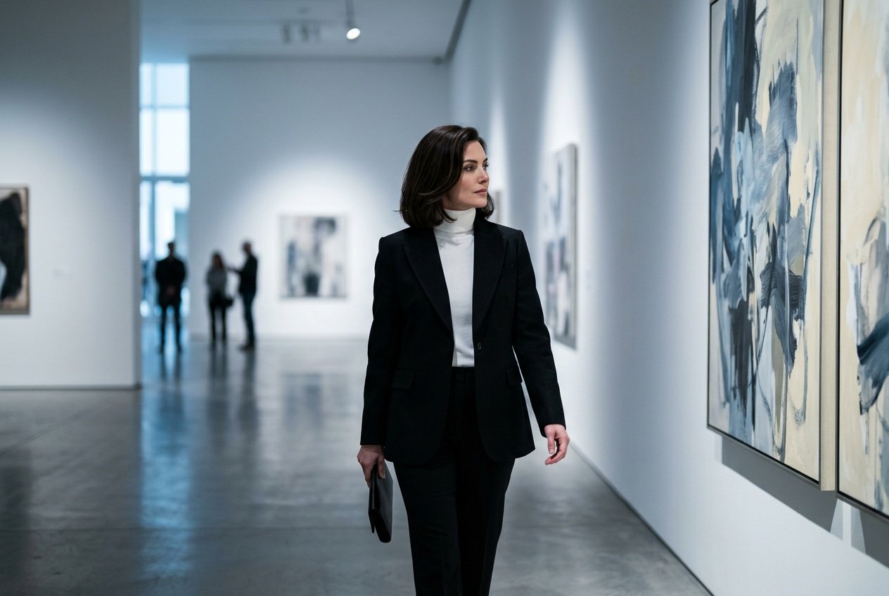 prompt for gemini ai girl style trending in art gallery