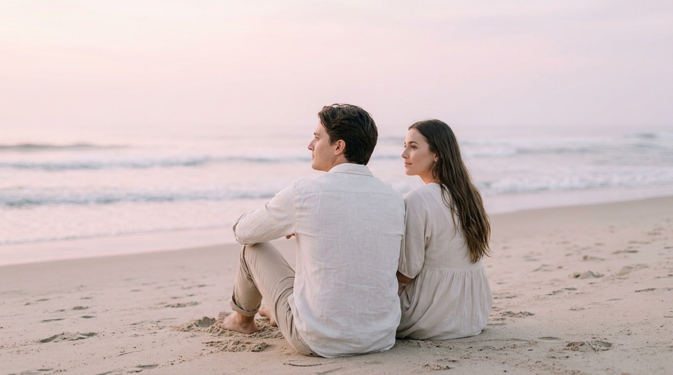 google gemini ai photo editing prompt couple at the beach