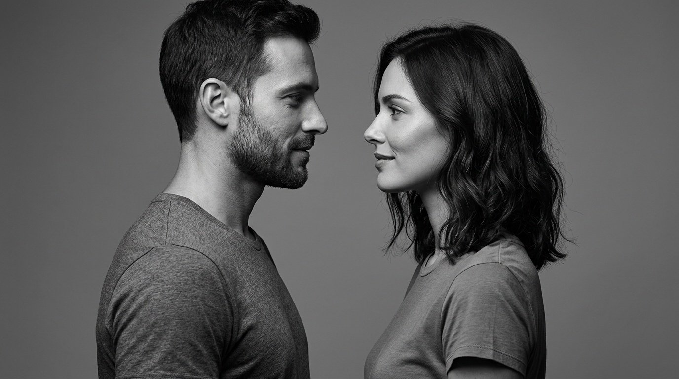 gemini ai prompt for couples minimalist aesthetic gemini ai prompt for couples minimalist black and white portrait