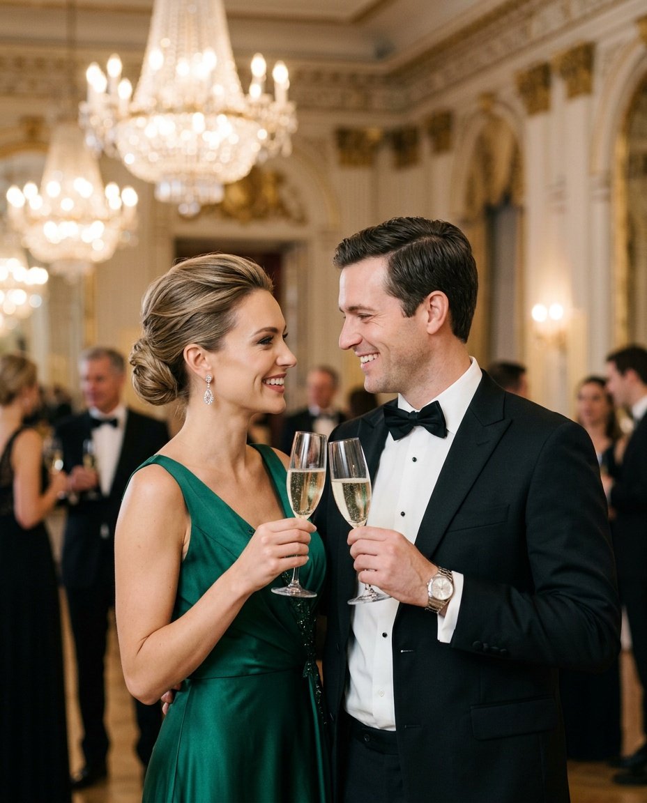 trending gemini couple photo prompt gala style trending gemini couple photo prompt at a gala event