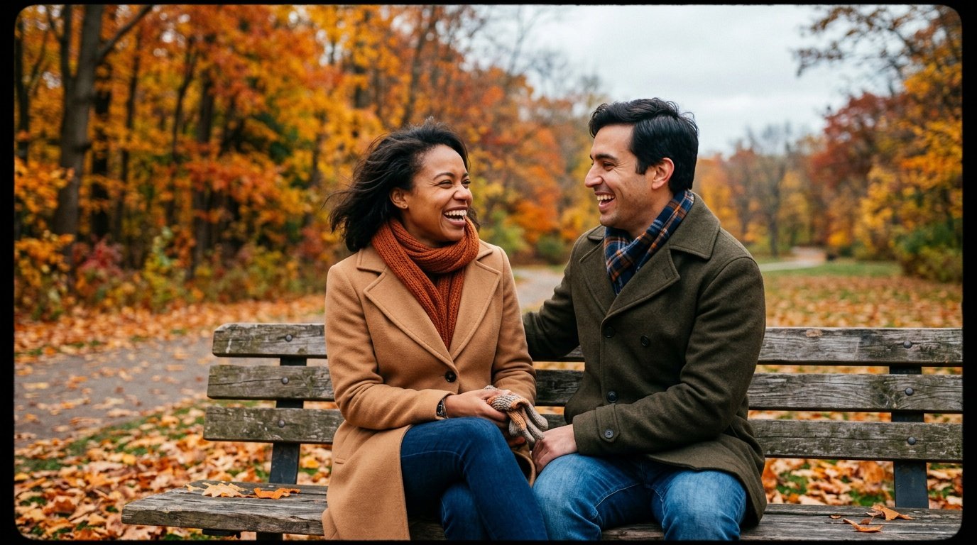 gemini prompt for couple photo polaroid in park